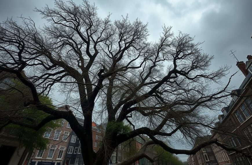 Storm Boelo zorgt voor onrust in Amsterdam